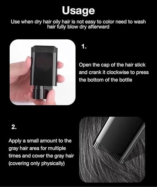 Cover White Hair Instantly & Naturally – Pocket Friendly Hair Color Stick